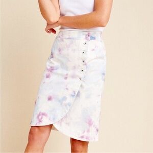 Anthropologie Kimmie Tie-Dyed Tulip skirt